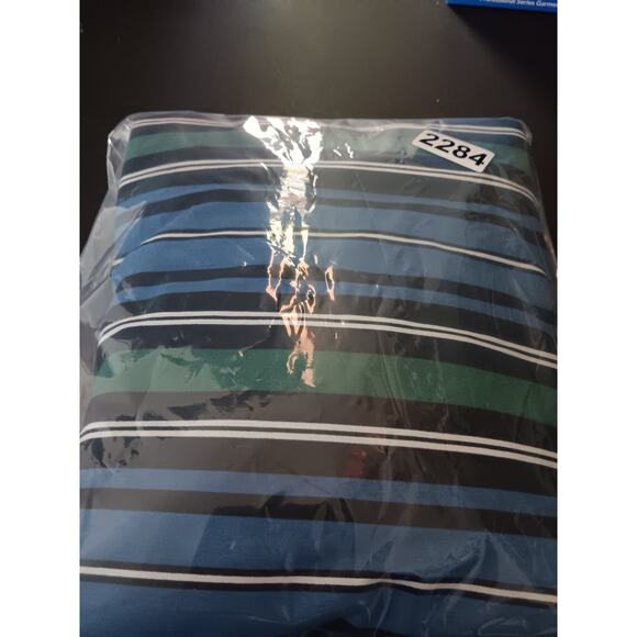 Wrangler Western Shirt Men XXL Black/Blue Striped Pearl Snap Cowboy Short Sleeve - Picture 11 of 11